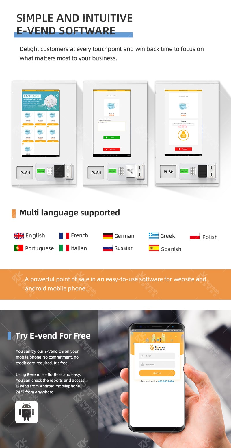 3C Products Vending Machine - Language Supported
