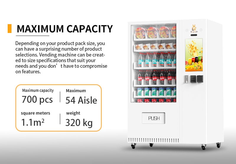 Drink Snack Vending Machine - Maiximum Capacity