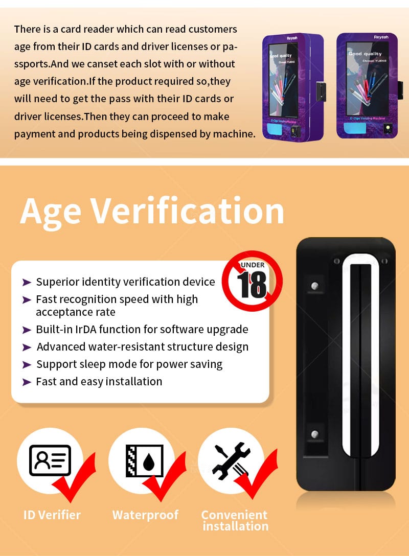 Age Verification Vending Machine - Pinciple