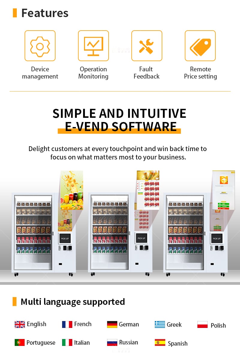 Healthy Food Vending Machine - Features