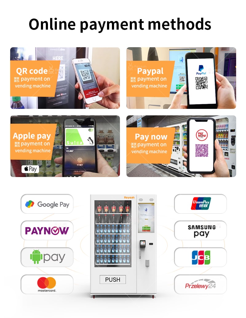 Reyeah Vending Machine - Payment Methods