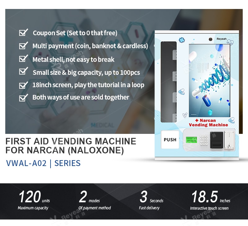 Reyeah A02 - Wall Mounted Narcan Vending Machine - Main