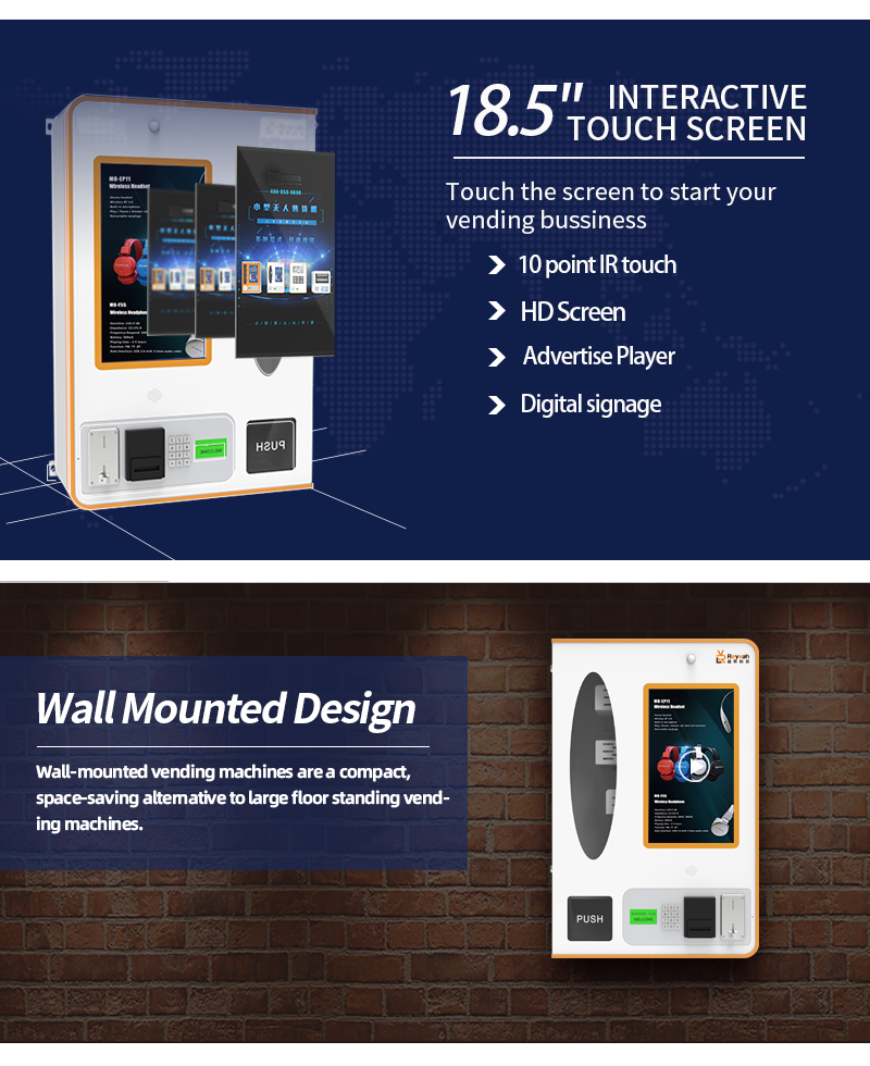 Condom Wall Mounted Vending Machine - Touch Screen