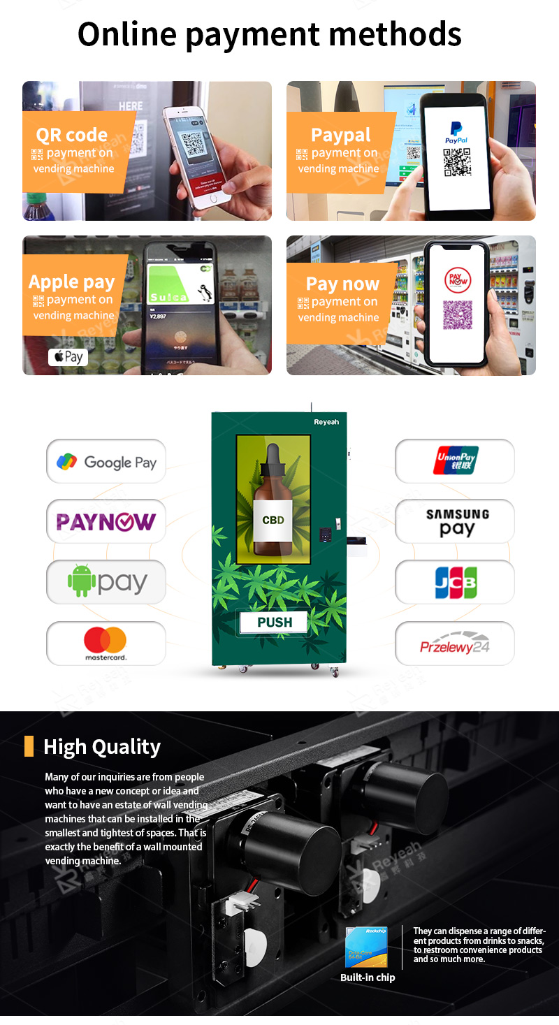 Age Verification Weed Vending Machine - Payment Methods