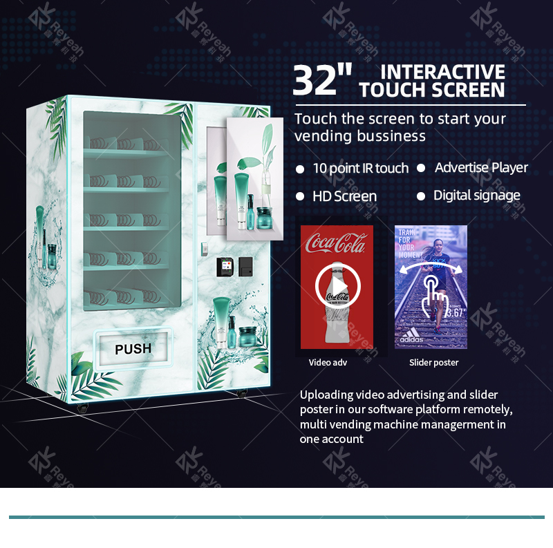 Makeup Touch Screen Vending Machine - Touch Screen