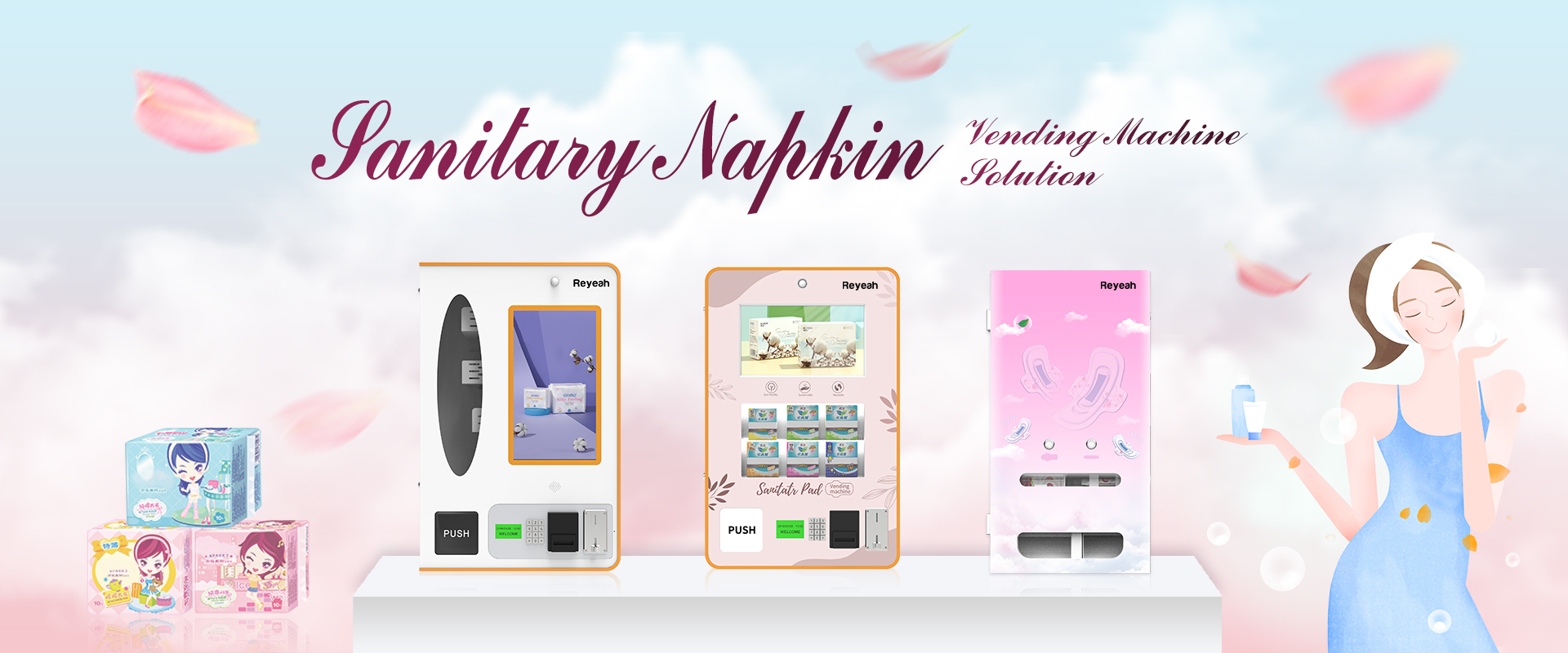 Sanitary Napkin Vending Machines Solution