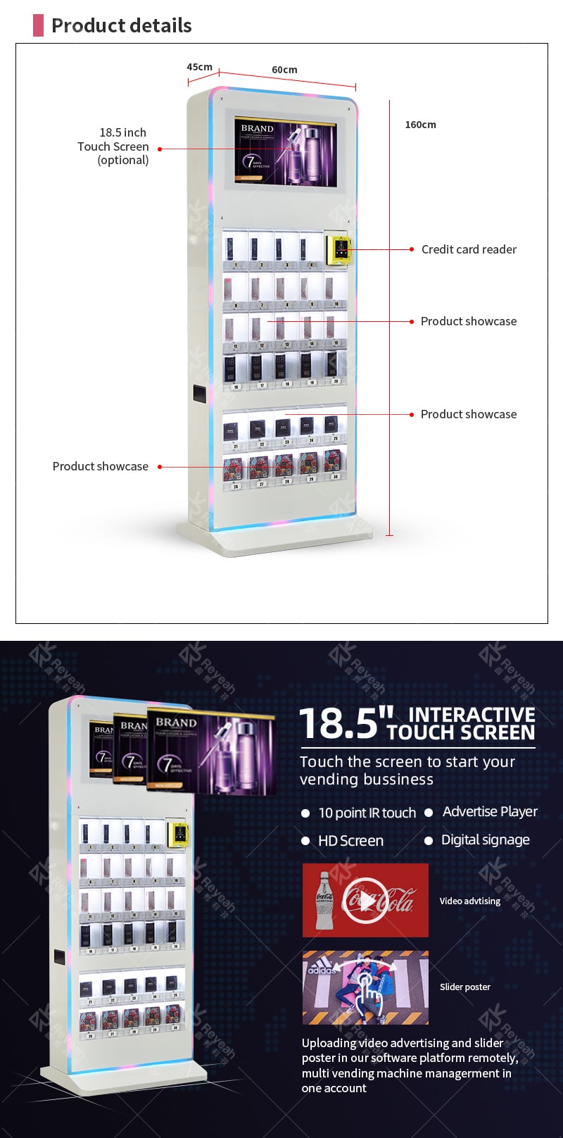 Cosmestics Vending Machine - Parameter