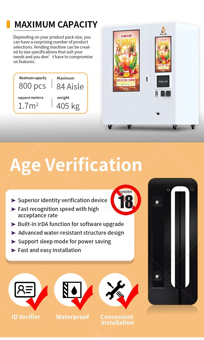 Elevator Vending Machine - Features