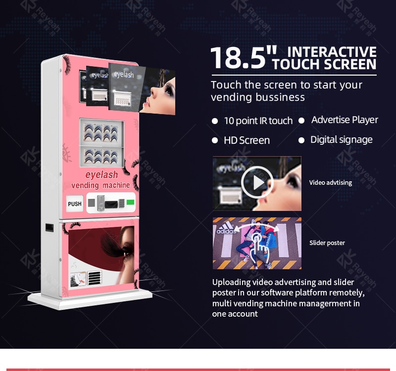 Eyelash Vending Machine - Touch Screen