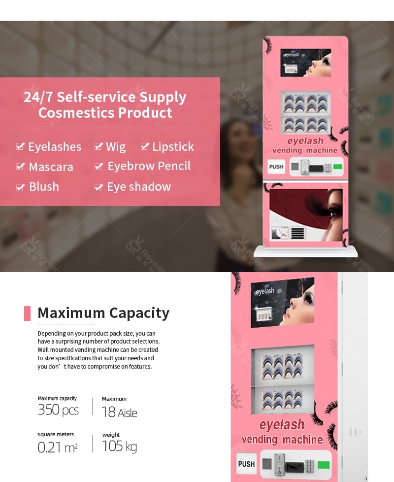 Eyelash Vending Machine - Maximum Capacity