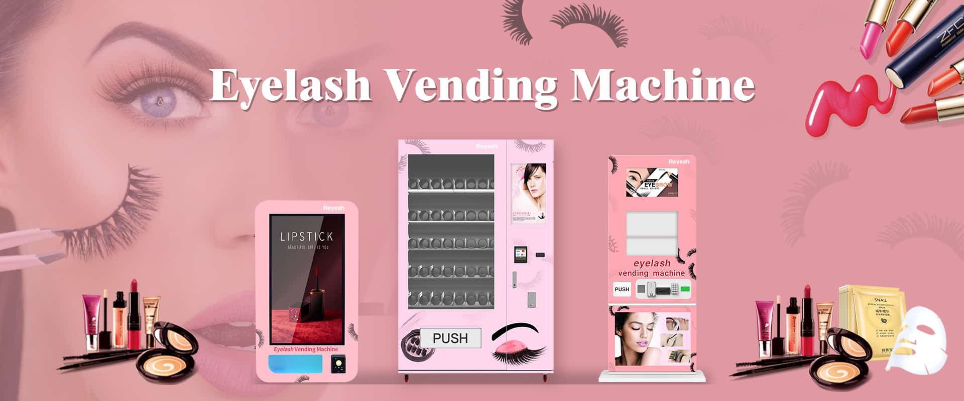 Reyeah Mini & Samll & Stand Eyelash Vending Machines