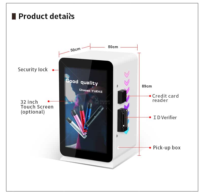 Countertop Age Vending Machine - Parameter