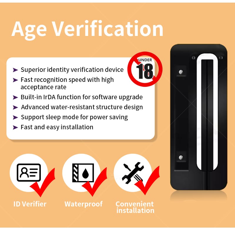 Countertop Age Verification Vending Machine - Over 18 Years