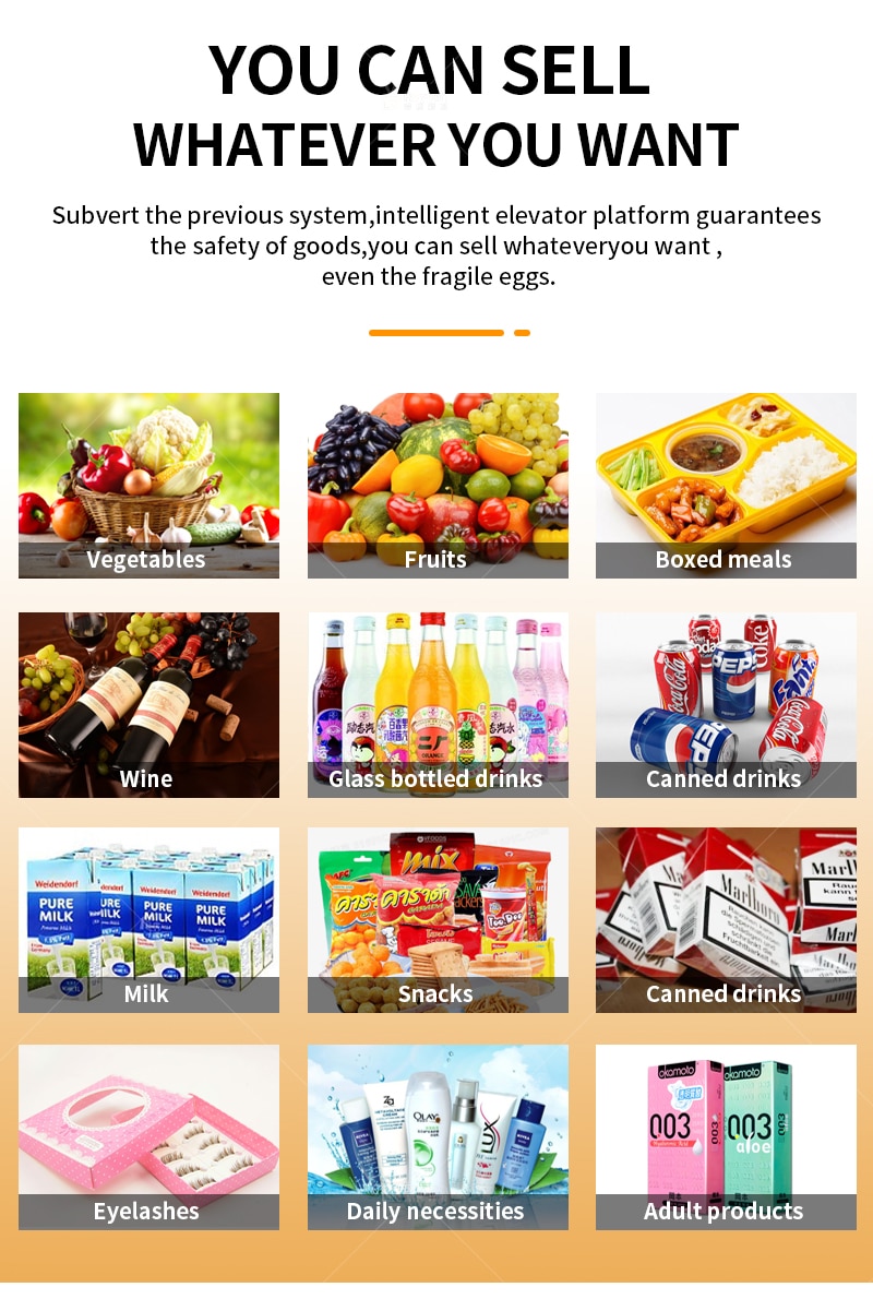 Fresh Food Elevator Vending Machine - Sell Merchandise
