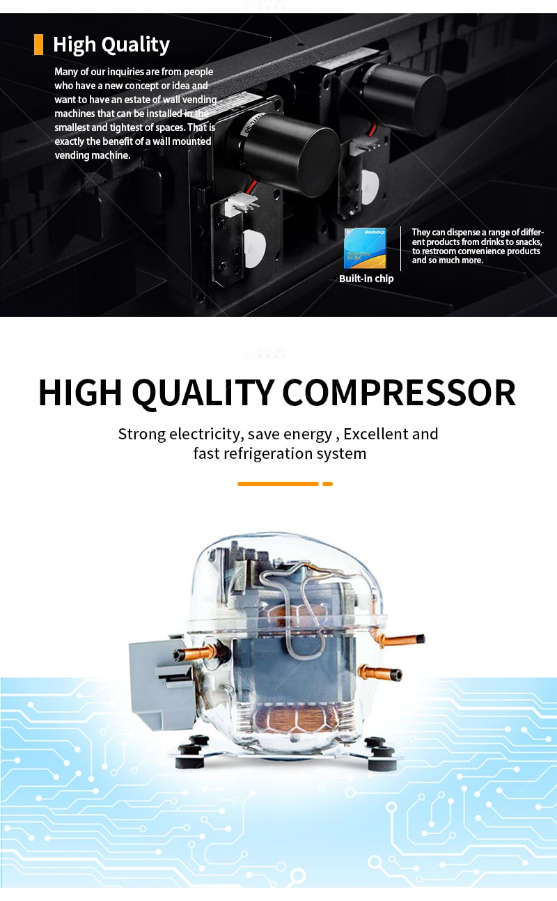 Fresh Food Elevator Vending Machine - Compressor