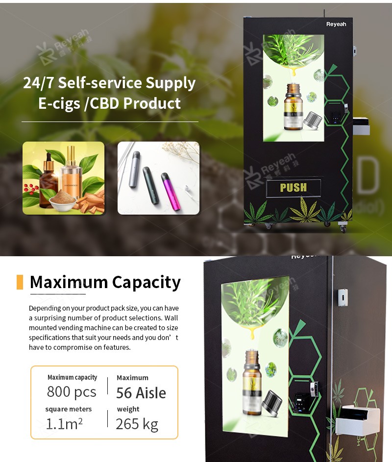 Age Verification Weed Vending Machine - Maximum Capacity