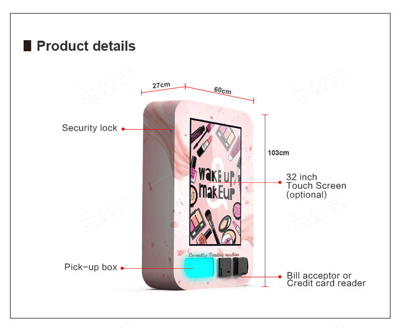 Mini Cosmestics Vending Machine - Size