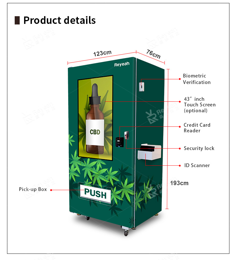 Age Verification Weed Vending Machine - Parameter