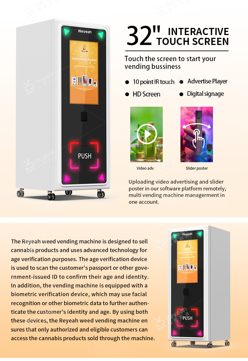 Age Restricted Touch Screen Vending Machine - Touch Screen