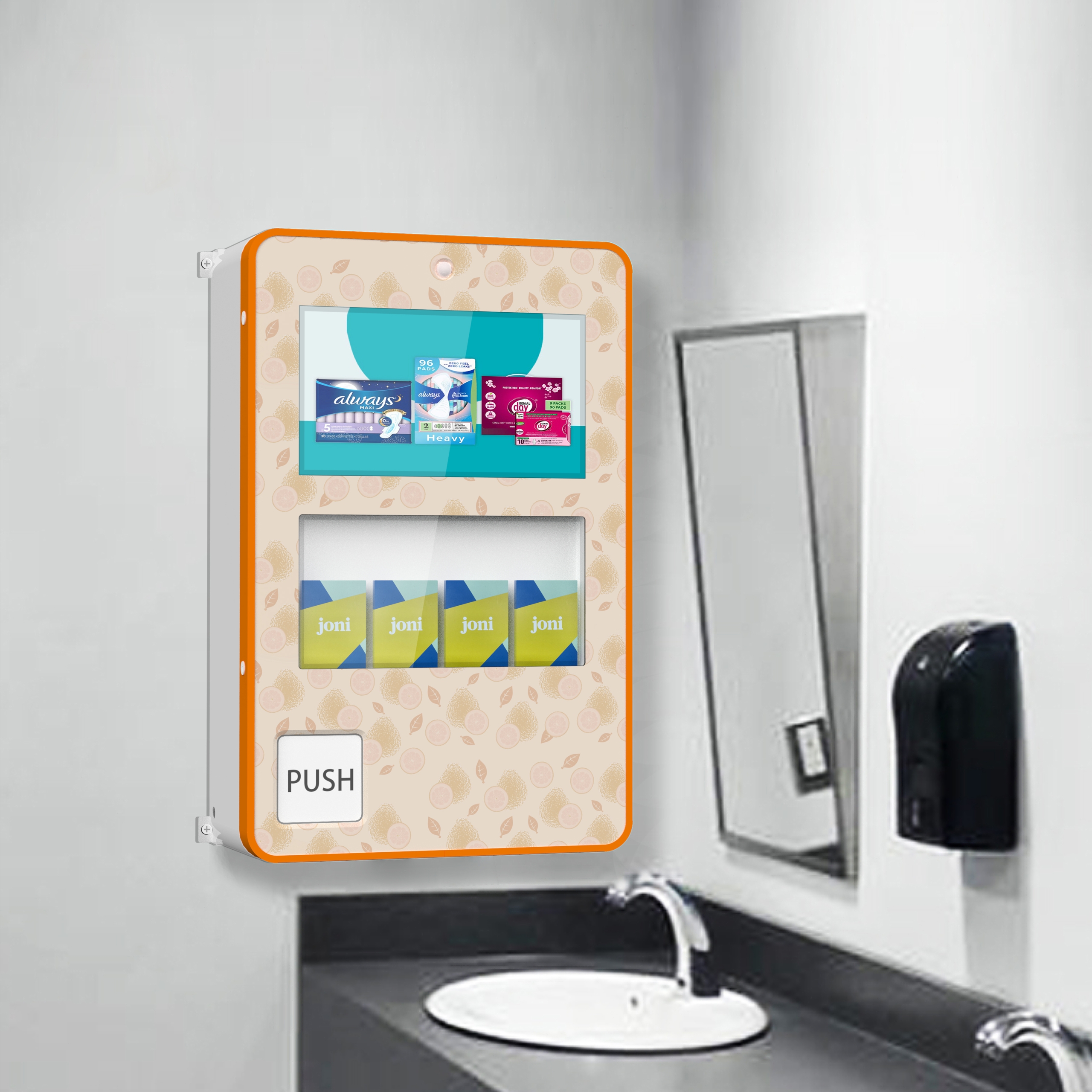 Sanitary Napkin Vending Machine - Reyeah D02 in Toilet