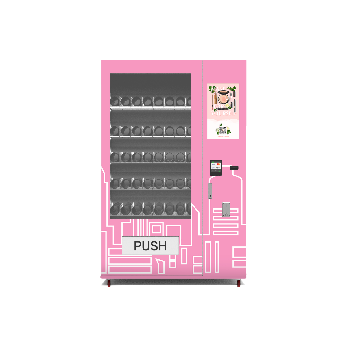 Support Custom Wall Mounted & Stand & Table Vending Machine