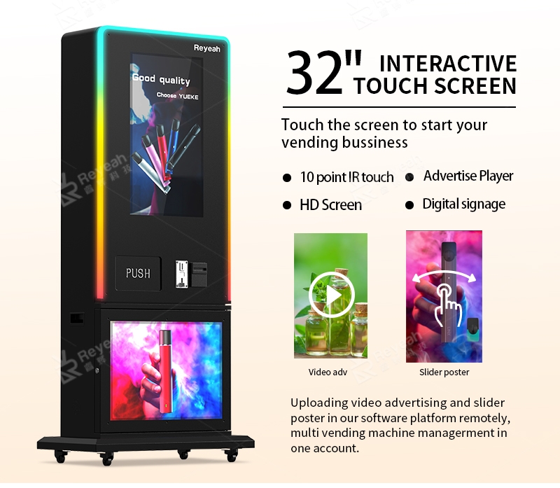 Biometric Verification Vape Vending Machine - Touch Screen