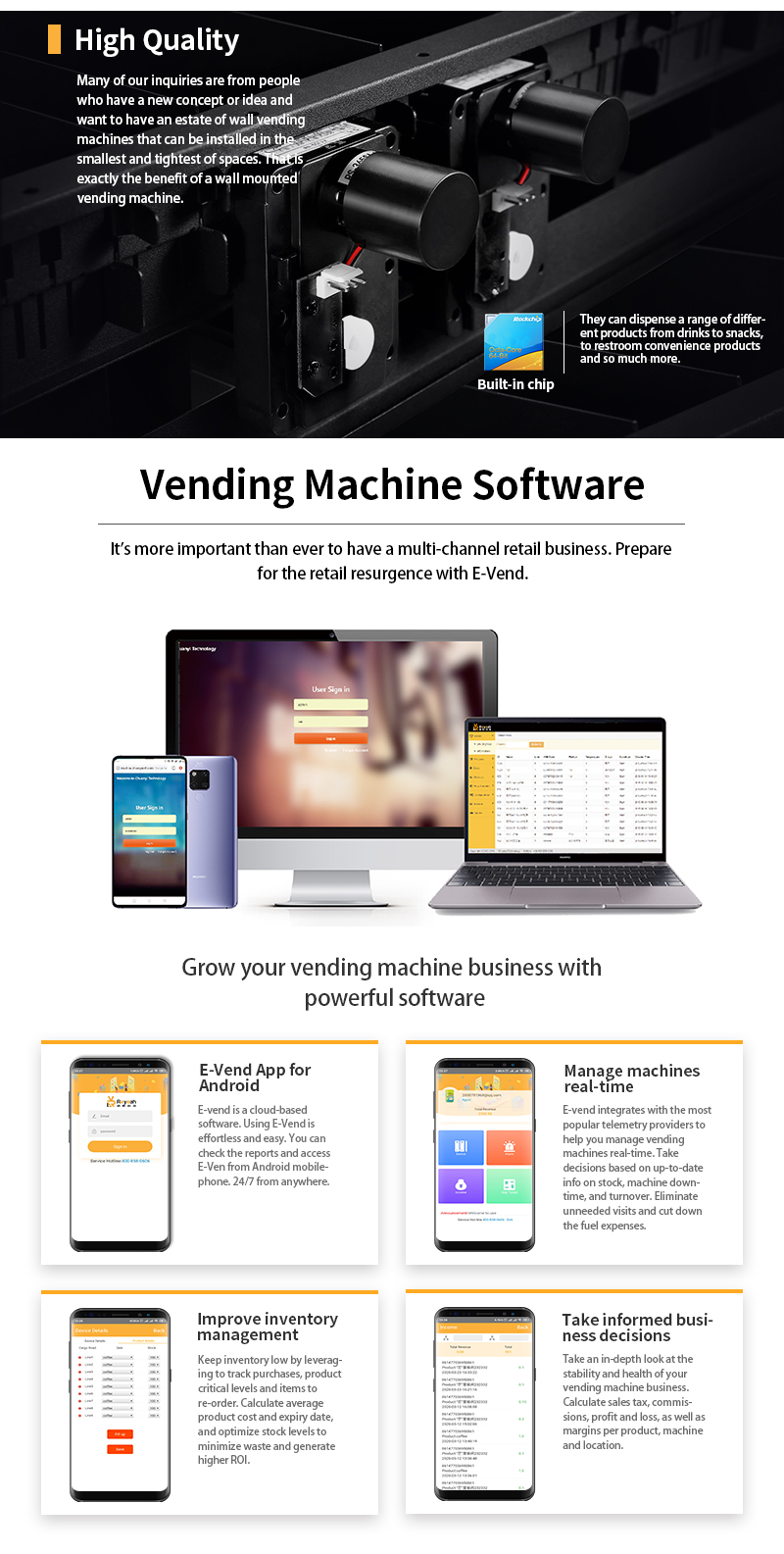 Floor-Stand Age Verification Vending Machine - Old - Software