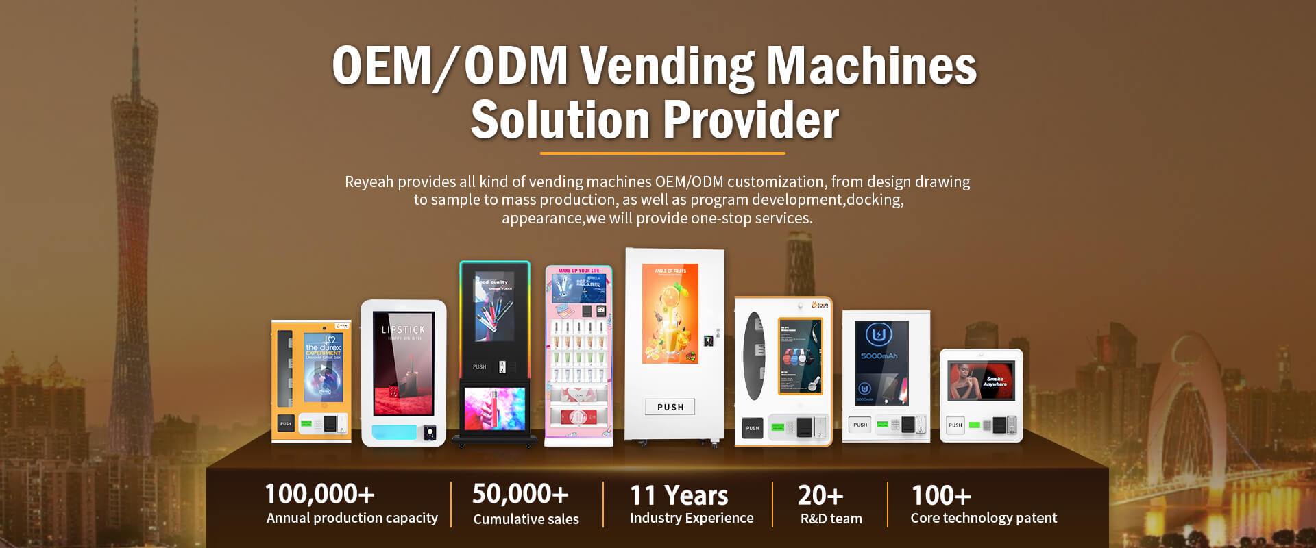 Reyeah Vending machine in china