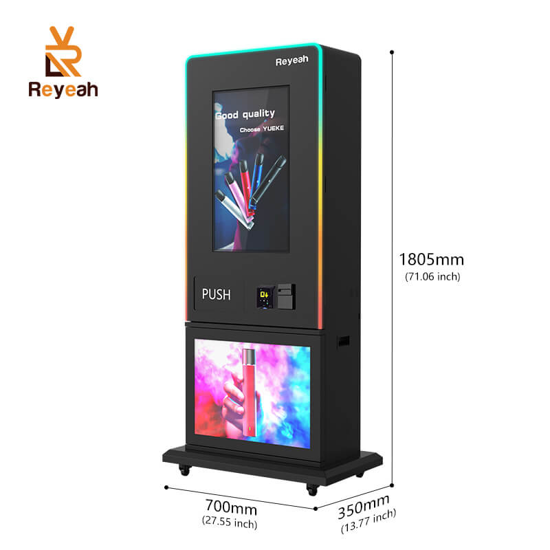 vape vending machine size