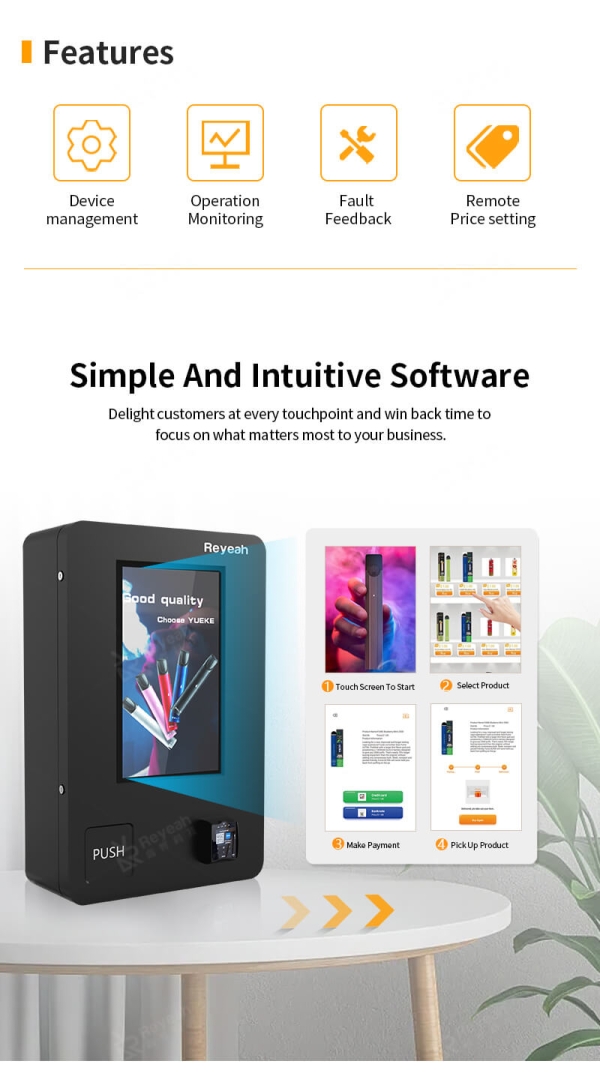 Low-Cost Vending Machine With Cashless Payment- Reyeah