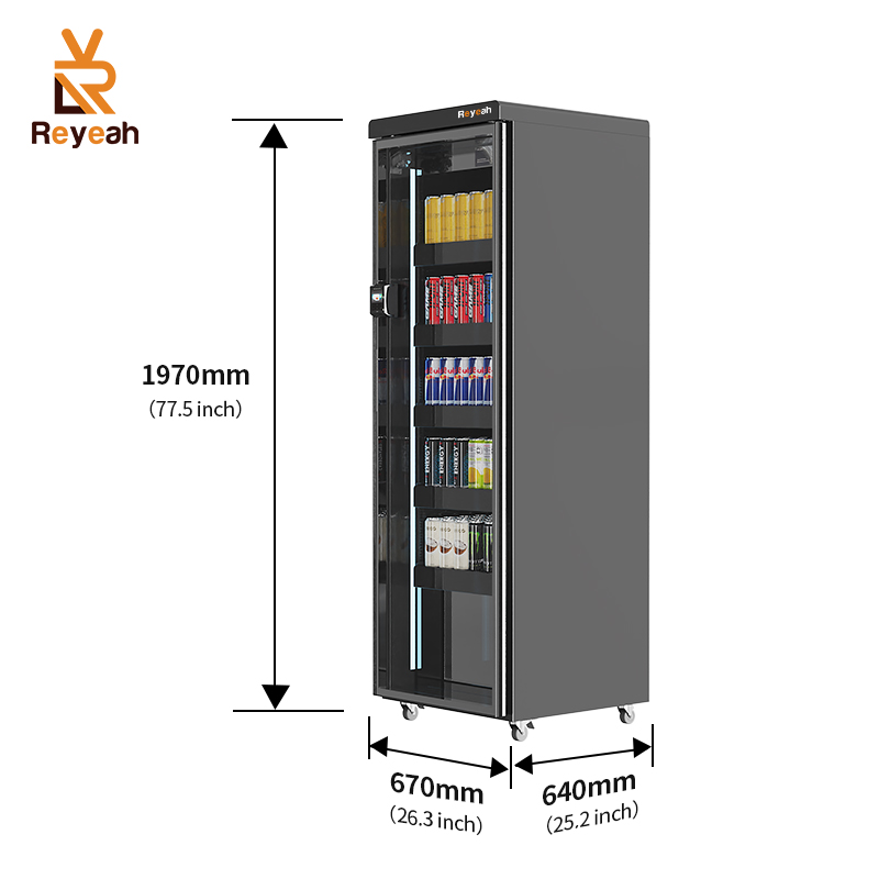 Reyeah Fridge Vending Machine Size